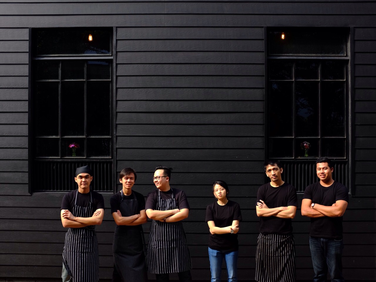 VCR kitchen crew at work